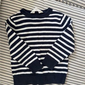 H&M Navy and White Striped Sweater